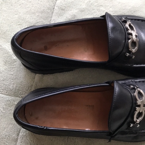 Salvatore Ferragamo Black Leather Loafers Mens Size 8 main image 12